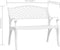 vidaXL - Tuinbank - 102 - cm - gietaluminium - wit