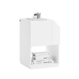 SoBuy Nachtkastje - Met Opbergruimte en Kabelvak - 40 x 40 x 60 cm - Wit