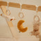 Little Dutch Newborn - Babygym - Houten speelboog met 3 speeltjes - Hout naturel