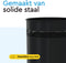 BRASQ Papierbak - Metalen Geperforeerde Afvalbak - 15 liter - Zwart