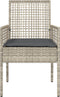 vidaXL - Ligbedden - 2 - stuks - met - Kussens - Lichtgrijs - Poly - Rattan