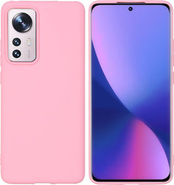 iMoshion Hoesje Geschikt voor Xiaomi 12X / 12 Hoesje Siliconen - iMoshion Color Backcover - Roze