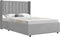 Juskys Savona - Gestoffeerd bed - 200 x 140 cm - Lichtgrijs - Incl. bedlade