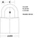 MasterLock 140703EURD - Overvalslot + Hangslot - 89 mm grendel - Zilver