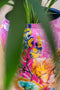 TS Collection - Bloempot hoog Fiesta fuchsia - 21x24 - Metaal & Epoxy - Exclusieve woonitems voor binnen - Handgemaakt - Unieke print - Designed by Lammie