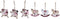 Kerst Decoratie Set DKD Home Decor Hout MDF (21 x 8,2 x 1,5 cm) (8 cm) (2 Stuks)