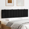 vidaXL - Hoofdbordkussen - 180 - cm - stof - zwart