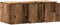 vidaXL - Tv-meubel - 80x34x30 - cm - bewerkt - hout - oud - houtkleurig
