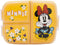 Minnie Mouse Broodtrommel Kind – 3-vaks Lunchbox – 900 ml – BPA-vrij – Stevig & Lekvrij – Gele Bloemenprint – Disney Design