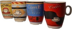Cosy&Trendy Brasil Kleurrijke Koffiekopjes - 4 stuks - 160 ml -