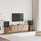 vidaXL - Speakerstandaards - 2 - st - 30x30x40 - cm - hout - artisanaal - eikenkleurig