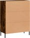 vidaXL - Dressoir - 69,5x34x90 - cm - bewerkt - hout - gerookt - eikenkleurig