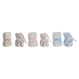 Geschenkset voor baby's Home ESPRIT Blauw Beige Roze Polyester (3 Stuks)