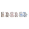 Geschenkset voor baby's Home ESPRIT Blauw Beige Roze Polyester (3 Stuks)