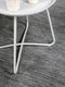Vloerkleed MOMO Rugs Panorama Uni Rond Dark Grey Vloerkleed - 250 rond - Rond - Laagpolig,Rond Tapijt - Industrieel - Antraciet, Grijs