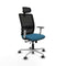 Piqueras y Crespo 1B086G2 - Bureaustoel - Verstelbare hoogte 50-62 cm - Zwart Groene benzine