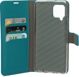 Mobiparts Galaxy A42 (2020) - Wallet Case - Saffiano motief - Turquoise