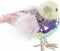 Kerstversiering DKD Home Decor Polyester Fågel (18 x 8 x 13 cm) (3) (3 Stuks)