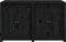 vidaXL - Keukenkast - voor - buiten - 106x55x64 - cm - massief - grenenhout - zwart
