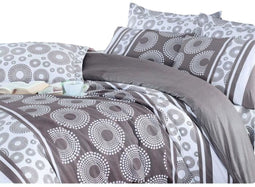 Dekbedovertrek set - 3 Onderdelen - 100% Katoen - Bruin (3 stuks)