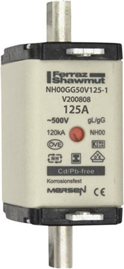 Mersen 1F765.000000 NH-zekering Afmeting zekering : 00 125 A 500 V 1 stuk(s)