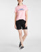 ESSENTIAL SLIM TEE - Katoen - Retro logo - La Pink