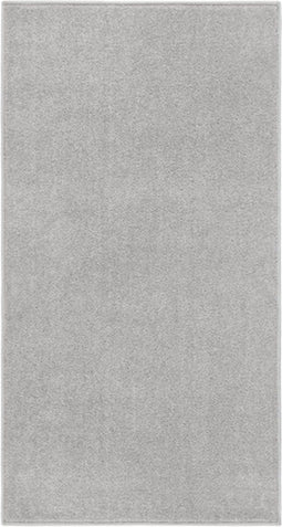 vidaXL - Vloerkleed - kortpolig - 80x150 - cm - lichtgrijs