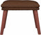vidaXL - Voetenbank - 45x29,5x35 - cm - kunstleer - bruin