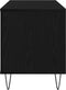 vidaXL - Record - Cabinet - Zwart - Eiken - 100x38x48 - cm - Geprefabriceerd - Hout
