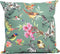 Anna's Collection Sierkussen voor binnen en buiten - vogels - donkergroen - 60 x 60 cm - tuinkussen