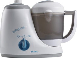 Béaba Babycook Original® - 4-in-1 Stoomkoker & Blender - Babyvoeding Bereider - Grijs/Wit - 800 ml - Foodprocessor