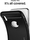Spigen Rugged Armor bescherming hoesje iPhone XS Max - zwart case carbon fiber