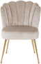 Richmond Stoel Pippa Velvet Khaki Gouden Poot