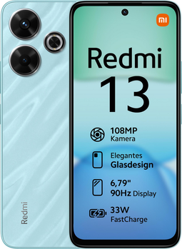 Xiaomi Redmi 13 - Smartphone - 6GB RAM 128GB ROM 108 MP camera - Ocean Blauw