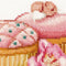 Thea Gouverneur - Borduurpakket met telpatroon - 742A - Voorgesorteerde DMC Garens - Sweet as Sugar - Aida - 31 cm x 30 cm - DIY Kit