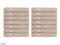 Lotus Handdoek 14x - 50 x 100 cm - Antraciet - Set van 7x 2 stuks 500gr