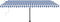 vidaXL - Luifel - vrijstaand - handmatig - uittrekbaar - 500x300 - cm - blauw - en - wit