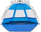 vidaXL - Strandtent - 2-persoons - waterdicht - snelontgrendeling - azuurblauw