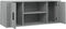 vidaXL - Tv-meubel - 100x35x40 - cm - bewerkt - hout - grijs - sonoma - eikenkleurig