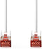 Nedis CAT6 Netwerkkabel - RJ45 Male - RJ45 Male - S/FTP - 10.0 m - Rond - LSZH - Wit - Envelop