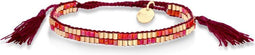Scmyk BG-263 - Kralenarmband - Schaakbordpatroon - Goudkleurig