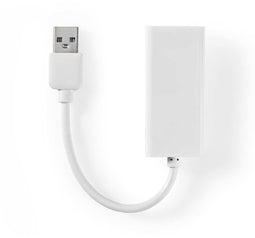 Nedis CCGP60950WT02 - USB-A naar RJ45 Adapter - 20cm - Wit