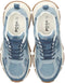 POSH by Poelman GIGI - Dames sneakers - Vetersluiting chunky zool 3,5 cm - Licht denim