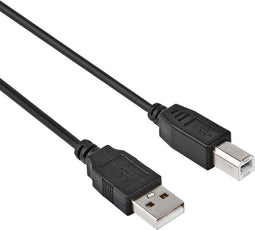 Allteq USB A naar USB B kabel - USB 2.0 - 3 meter - Zwart