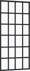 vidaXL - Schuifdeur - met - beslag - 90x205 - cm - aluminium - en - ESG-glas