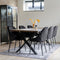House Nordic Vloerkleed Havana Zwart/Wit 160x230cm