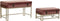 Kruk DKD Home Decor Roze Gouden Metaal Fluweel (80 x 40 x 47 cm)