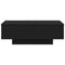 vidaXL - Salontafel - Zwart - Eiken - 90x60x31 - cm - Gelaagd - hout
