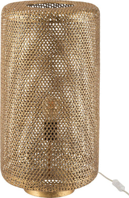 J-Line Tafellamp Rond - metaal - goud