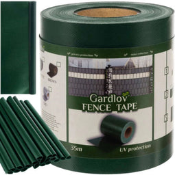 Gardlov Vlechtband Hekwerk - 19 cm x 35 m - Premium Kwaliteit - Groen